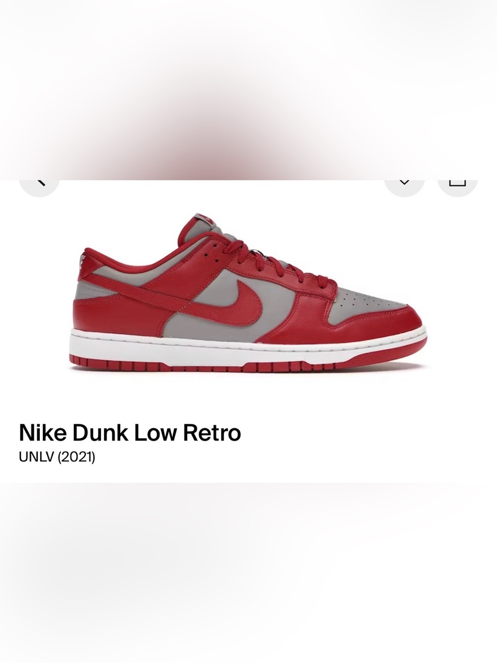 Nike Dunk Low Retro - Red and Gray